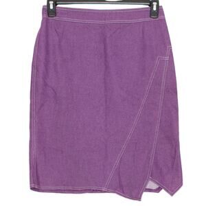 Nanette Lepore Vintage Skirt Y2K Whimsigoth Academia Grunge Indie Purple Size 6
